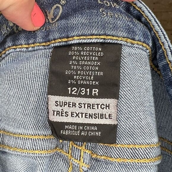 MOSSIMO SUPPLY CO. LOW RISE BOOTCUT JEANS SUPER STRETCH CASUAL ESSENTIAL JEANS - Picture 3 of 3